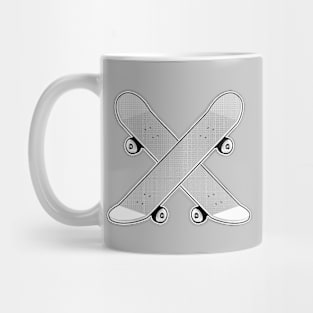 Skateboards Crossed Mug